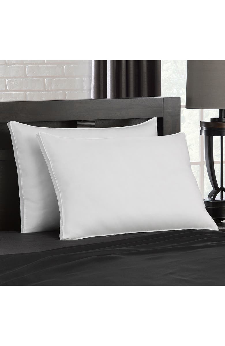 ELLA JAYNE HOME Gusseted Firm Plush Down Alternative Side/Back Sleeper Pillow, Set of 2, Alternate, color, White