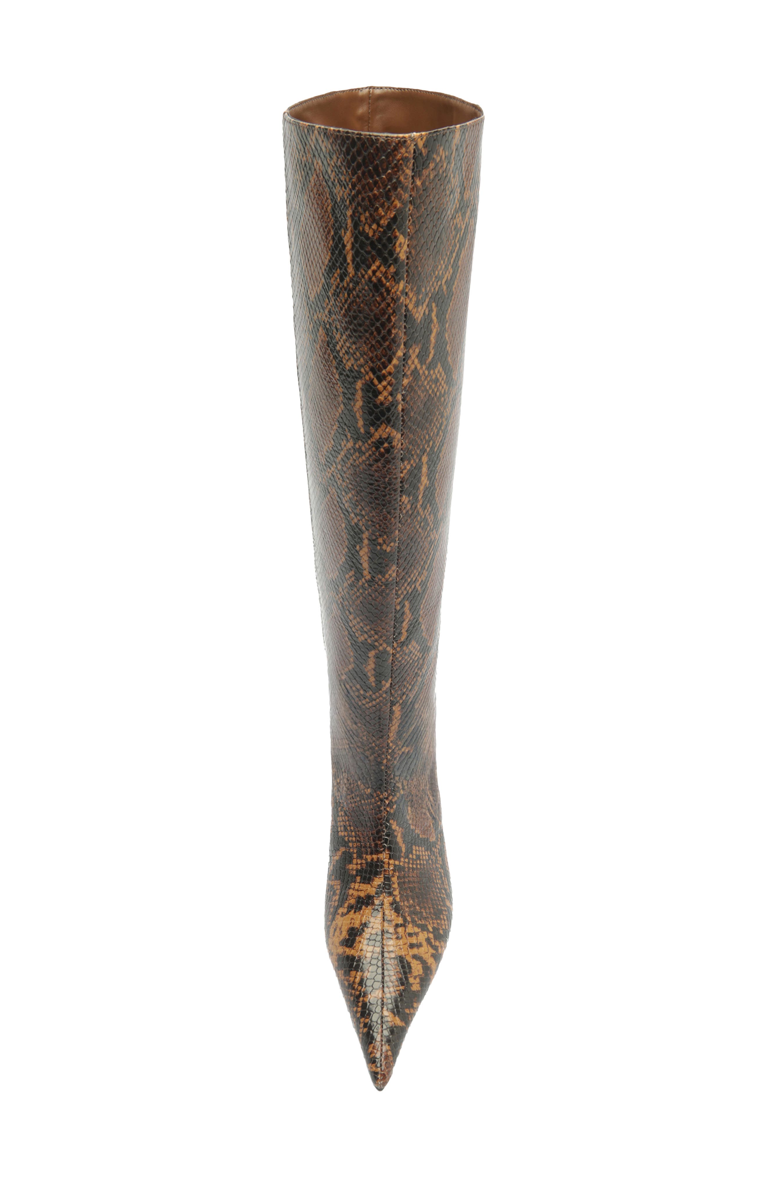 Lexi Pointed Toe Knee HIgh Boot, Alternate, color, PECAN BROWN