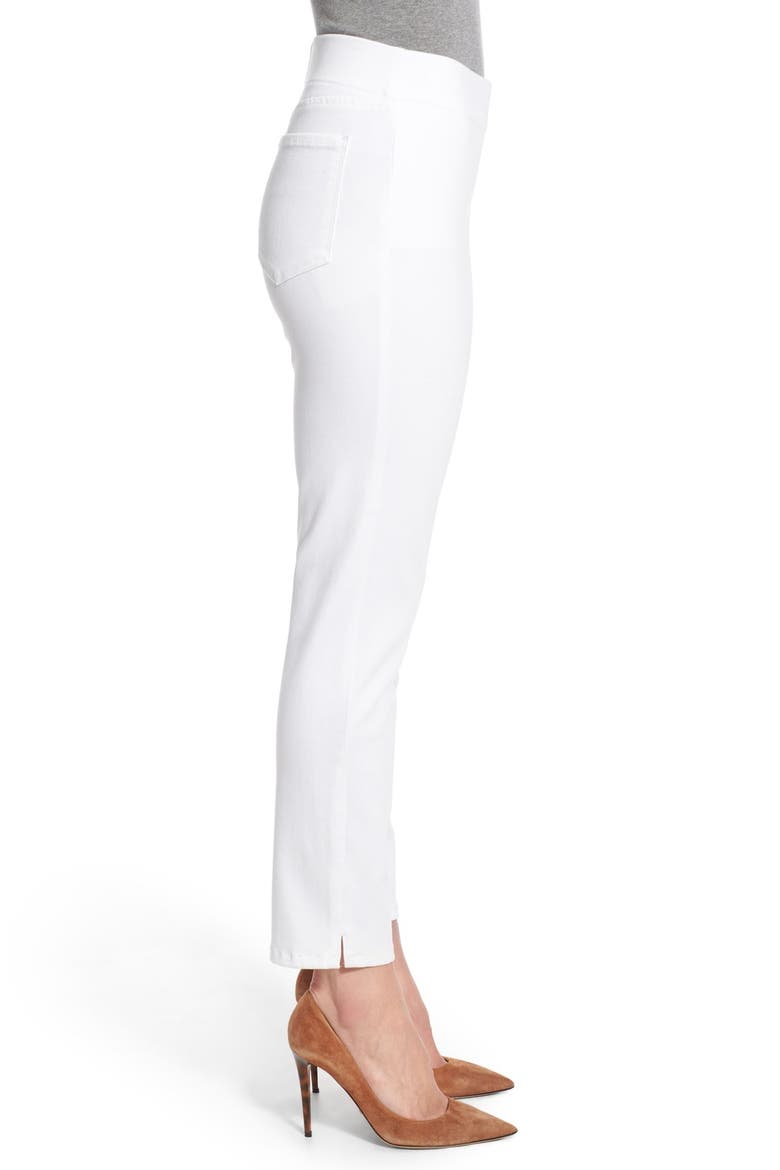 Millie Pull-On Stretch Ankle Skinny Jeans, Alternate, color, ENDLESS WHITE