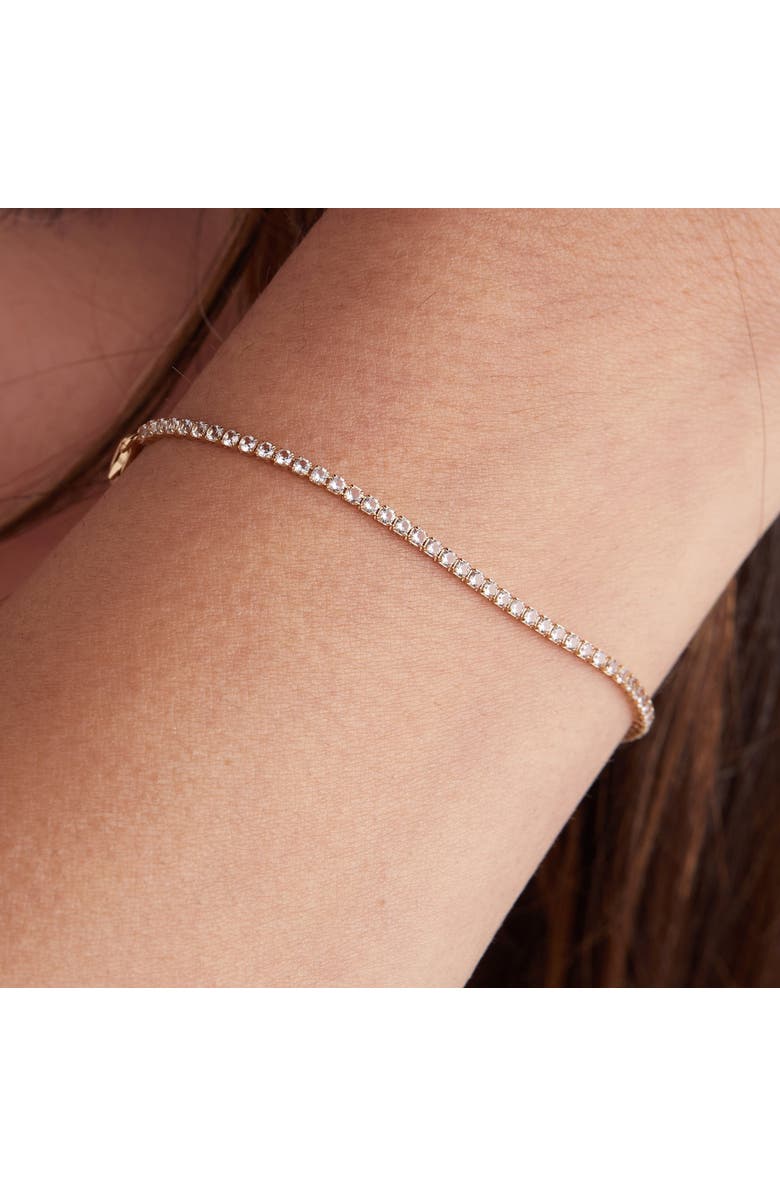 Sara Patino White Topaz Tennis Bracelet, Alternate, color, Gold