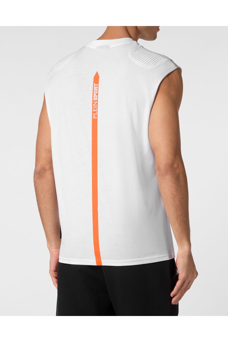 Tank Top Men, Alternate, color, white/orange