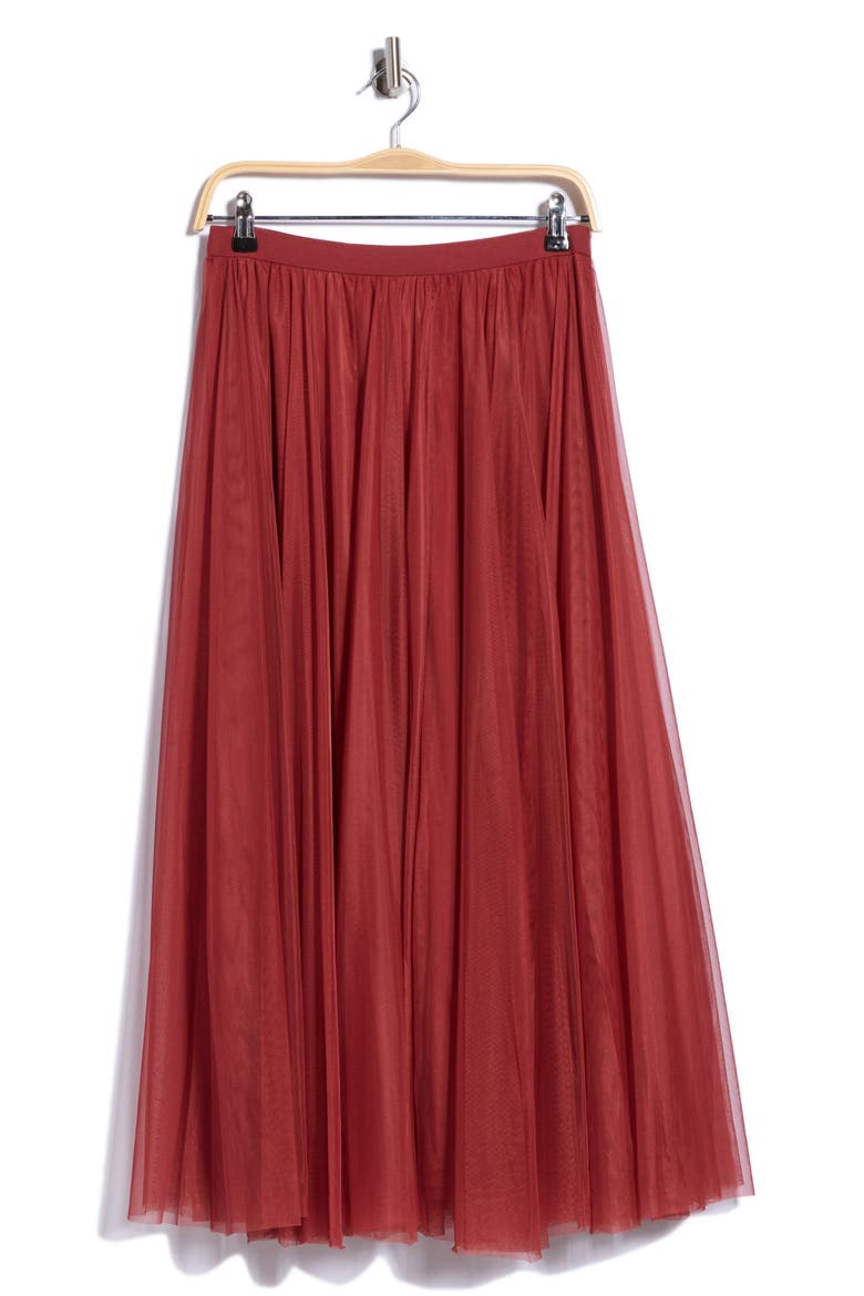 Tulle Skirt, Main, color, LACQUER