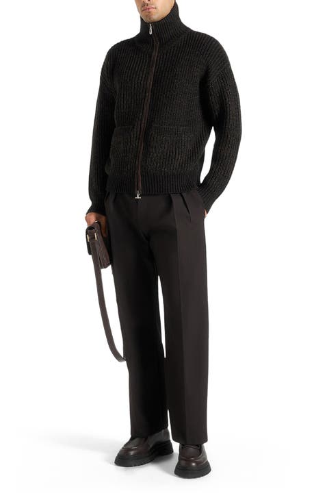 Jamie Unisex Speckled Wool Zip Through Jacket