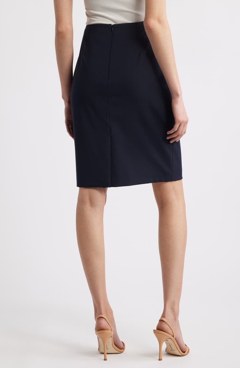 BOSS Vileah Wool Pencil Skirt, Alternate, color, Black