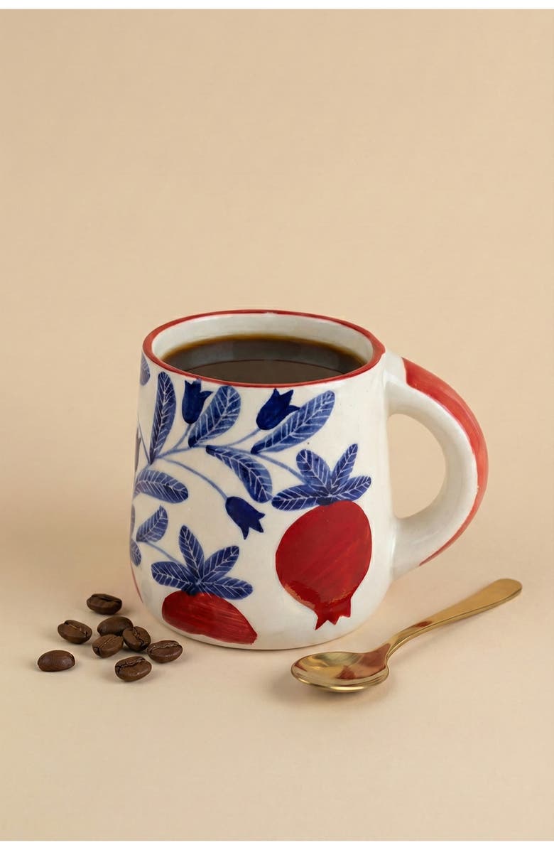 Casa Amarosa Floral Mug, Alternate, color, Red
