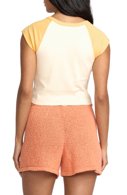 Billabong Beach Club Babe Crop T-shirt In White