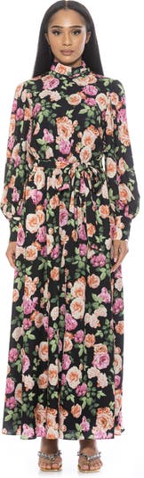 Saliah Mockneck Blouson Sleeve Dress
