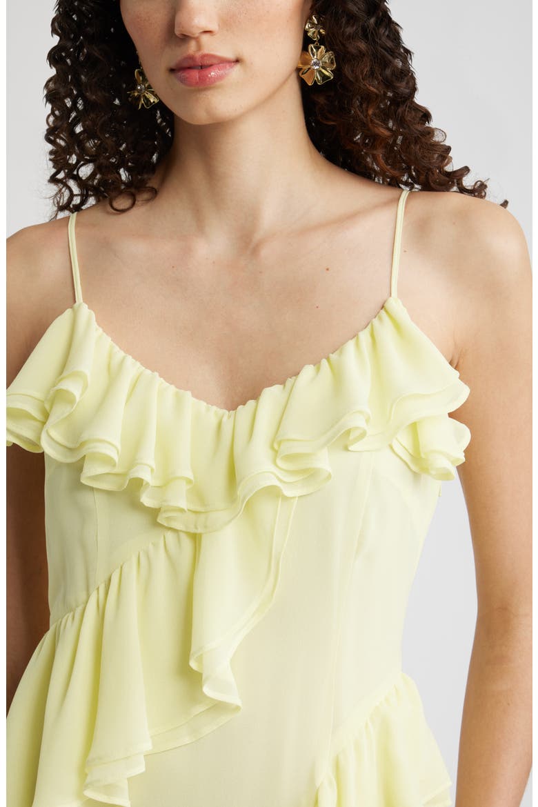 V-Neck Drape Maxi Dress, Alternate, color, YELLOW CANDLE