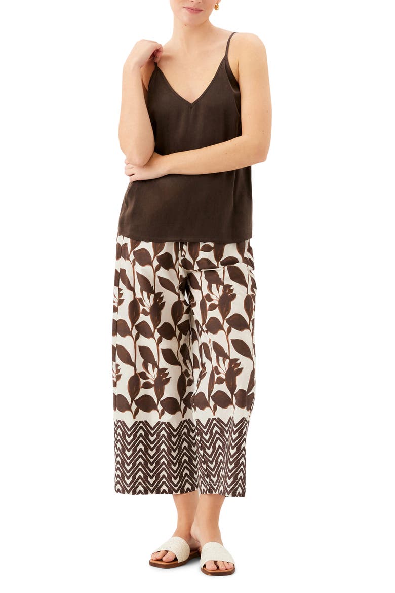 Cora Ankle Wide Leg Drawstring Pants, Alternate, color, PRINT