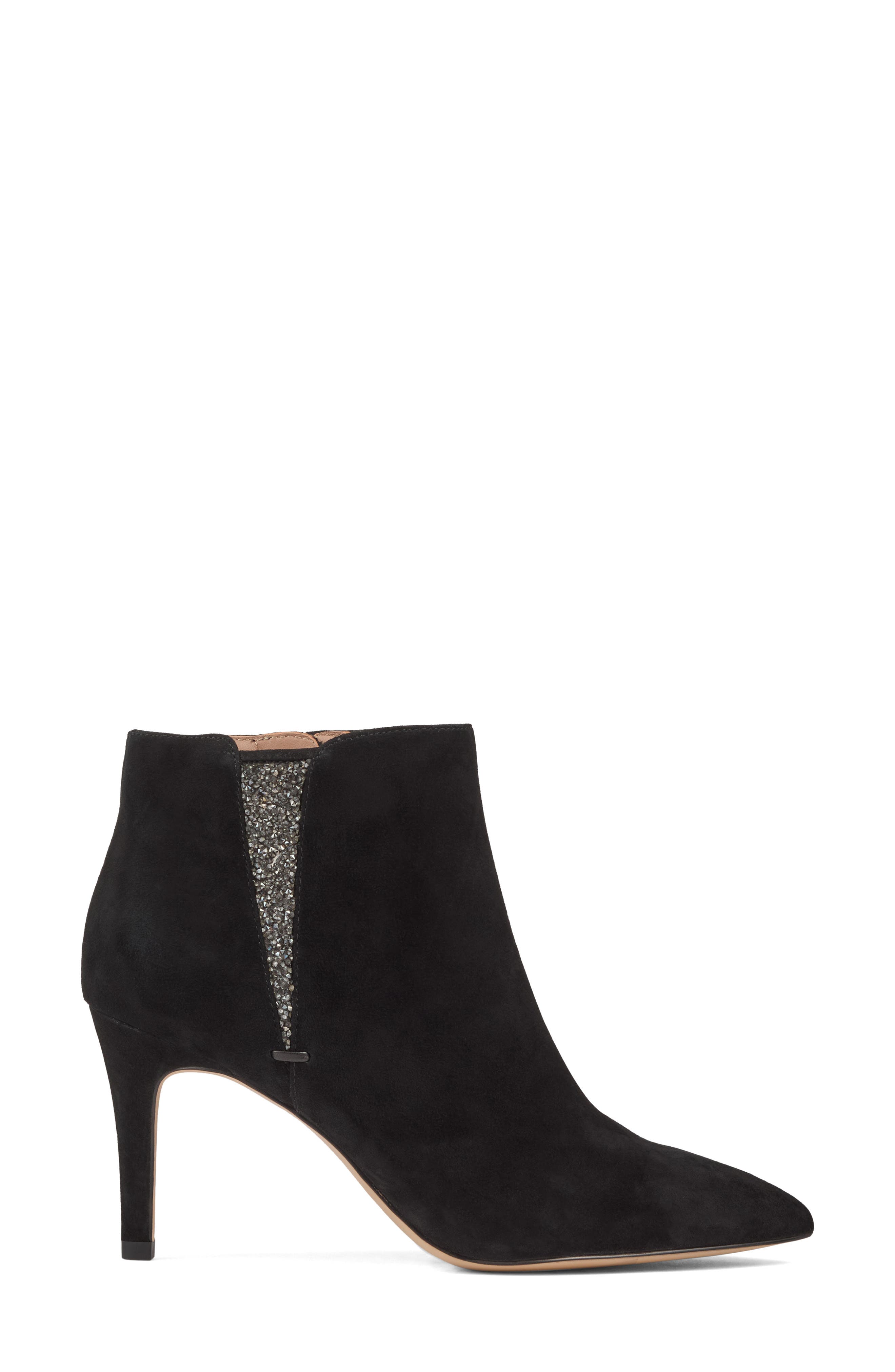 LK Bennett Queenie Crystal Pointed Toe Bootie, Alternate, color, 