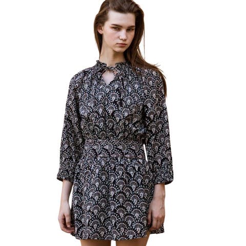 Hand-Printed Dree Mini Dress