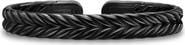 David Yurman Chevron Flex Bracelet in Black Titanium, 10mm