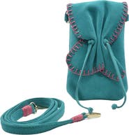 Carlos Falchi Cell Phone Butterly Suede Leather Bag