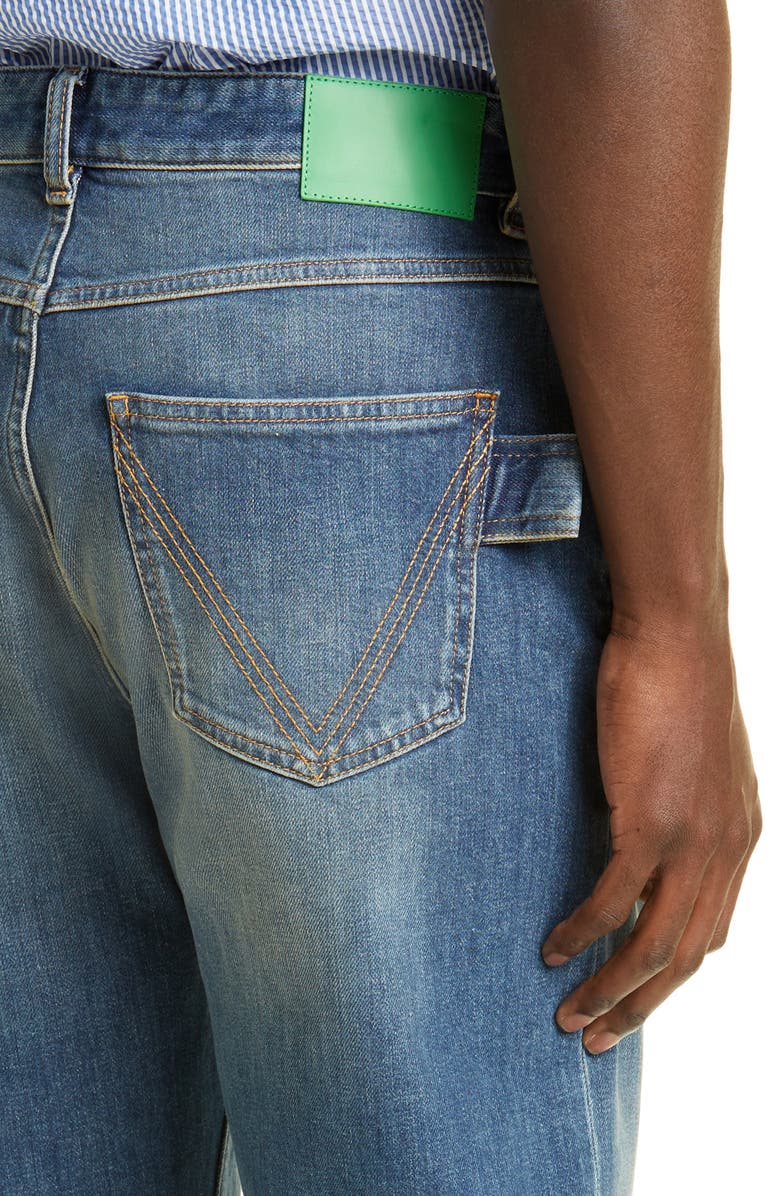 Bottega Veneta Slim Fit Stretch Denim Straight Leg Jeans, Alternate, color, 