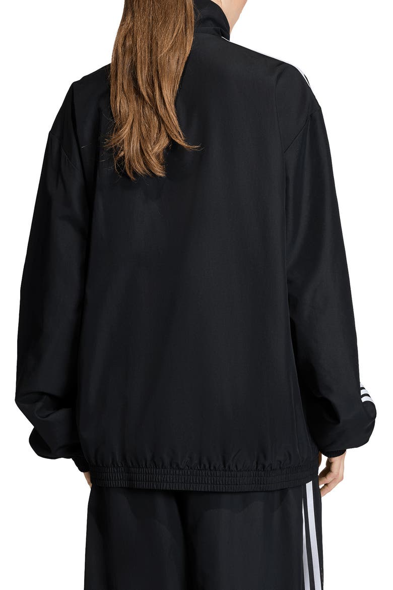 Firebird Recycled Polyester Track Jacket, Alternate, color, BLACK/ WHITE