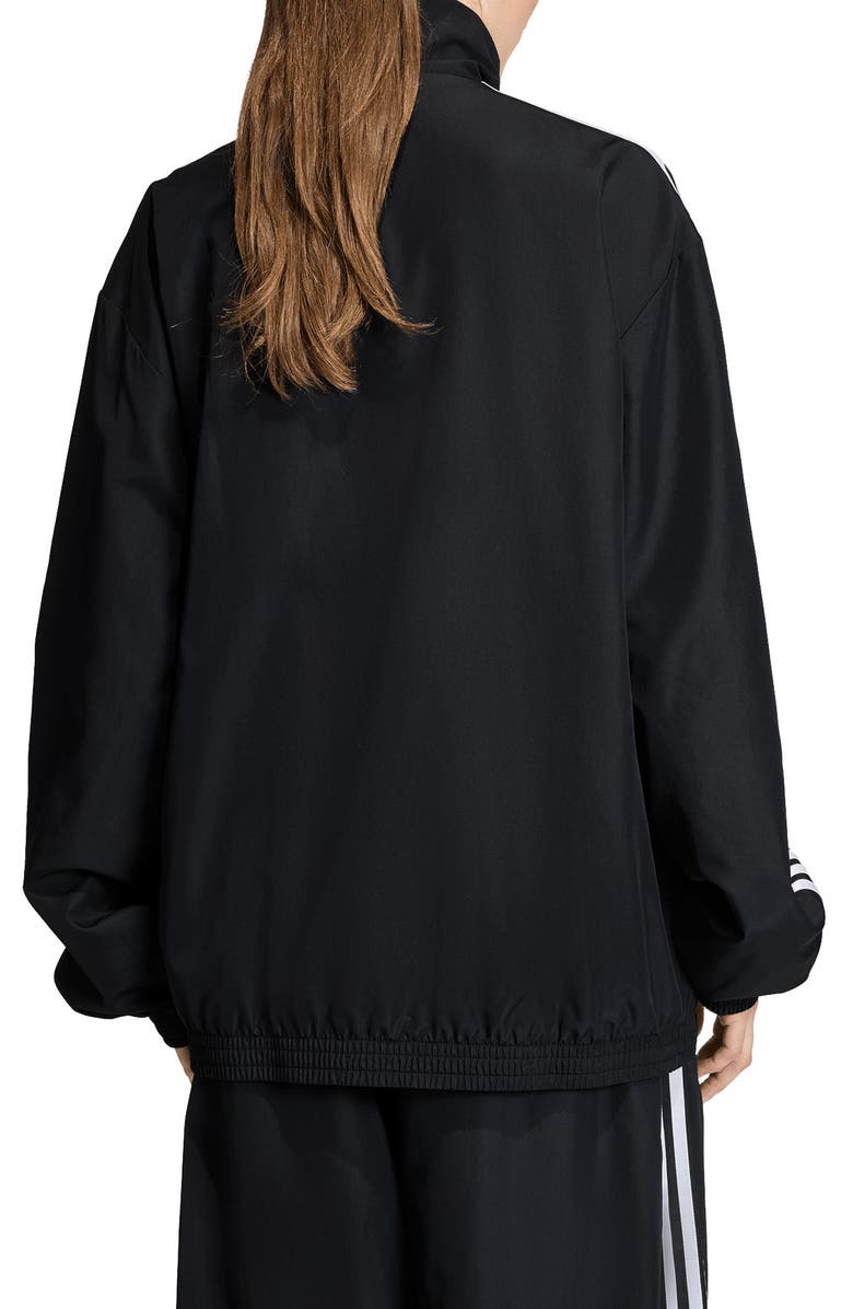 adidas Originals Firebird Recycled Polyester Track Jacket, Alternate, color, Black/ White