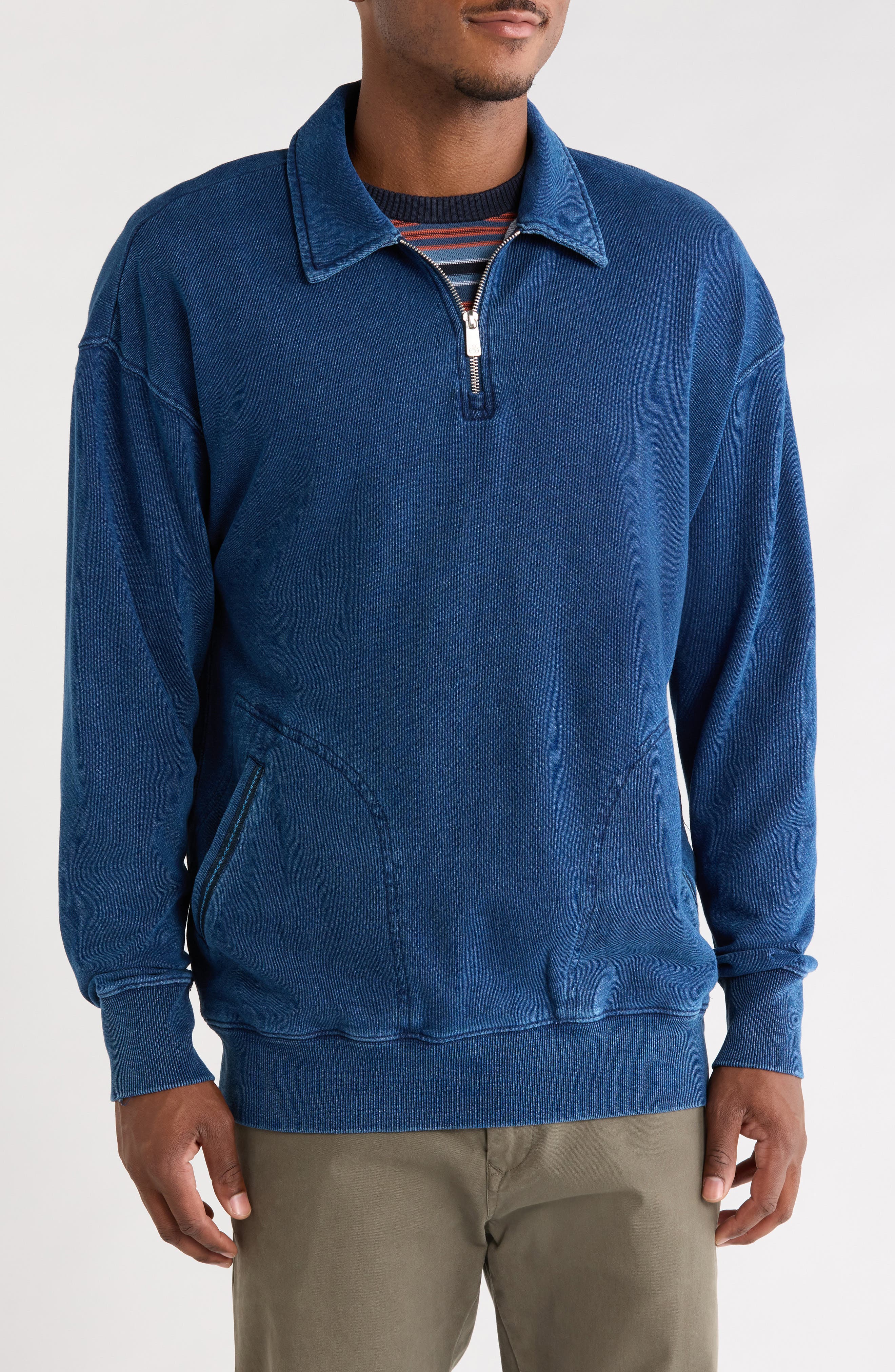 Washed Quarter-Zip Sweatshirt