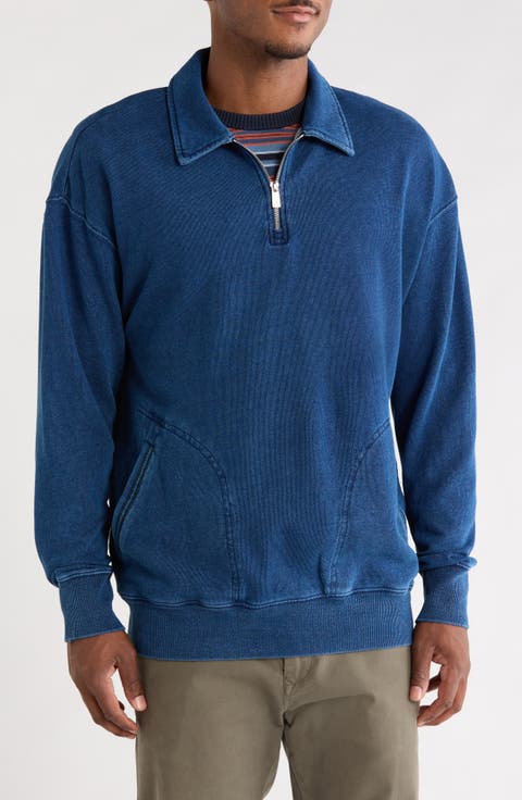 Washed Quarter-Zip Sweatshirt