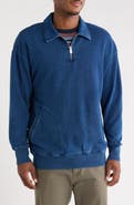 Scotch & Soda Washed Quarter-Zip Sweatshirt