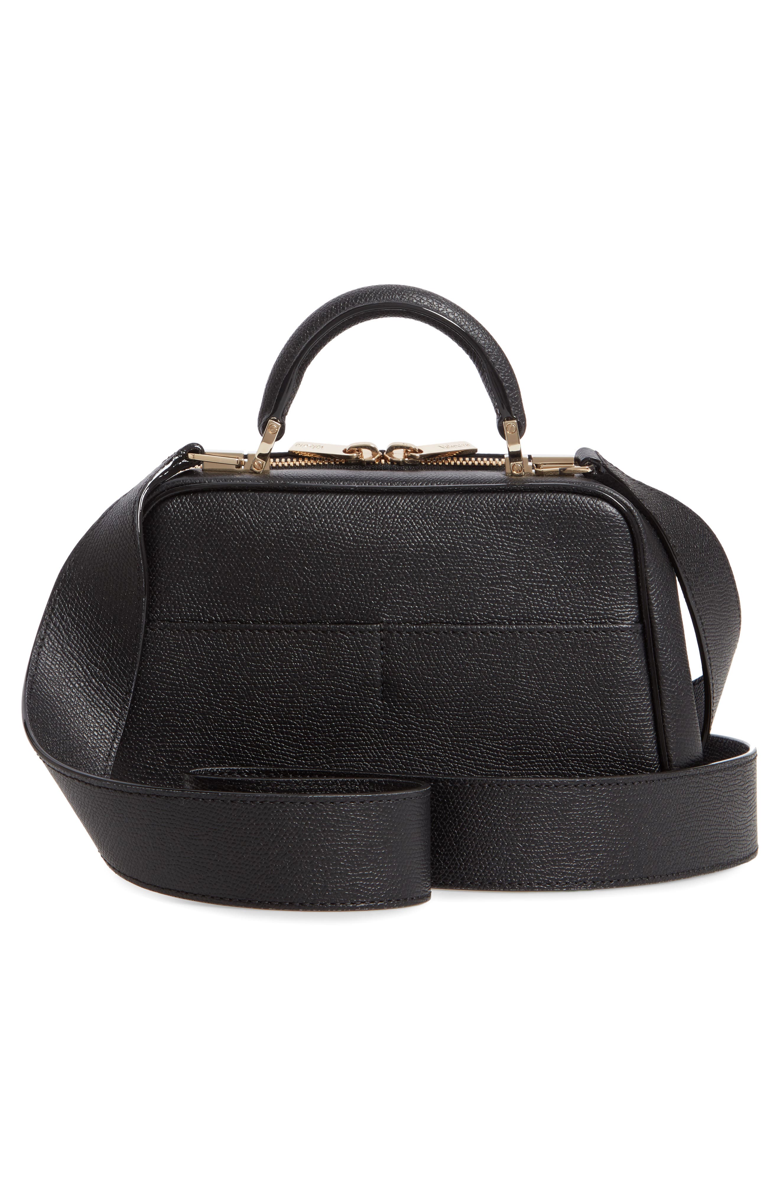 Valextra Mini Serie S Leather Top Handle Bag, Alternate, color, 