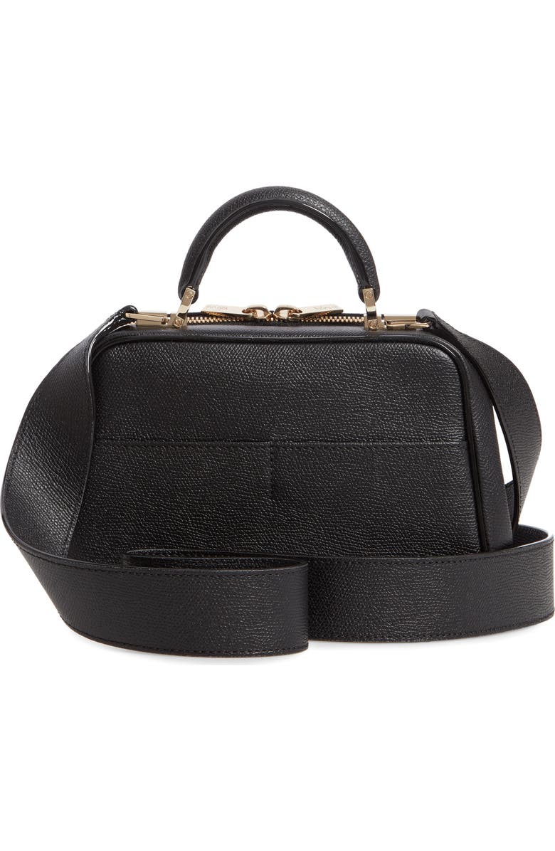 Valextra Mini Serie S Leather Top Handle Bag, Alternate, color,