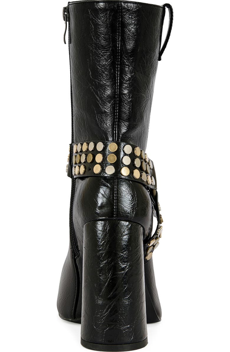 AZALEA WANG Dyzma Moto Platform Bootie, Alternate, color, Black