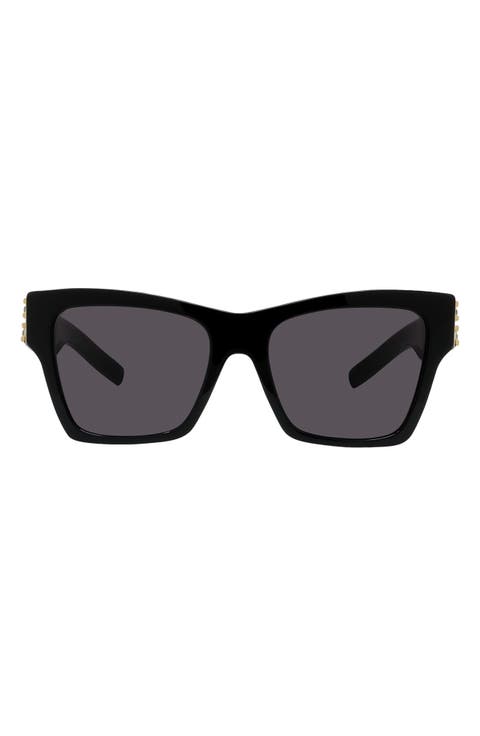 Plumeties 54mm Square Sunglasses