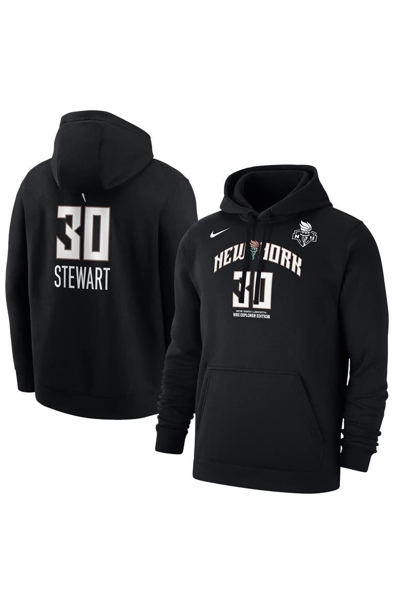 Nike Men's Nike Breanna Stewart Black New York Liberty Explorer Edition Name & Number Pullover Hoodie, Main, color, Black