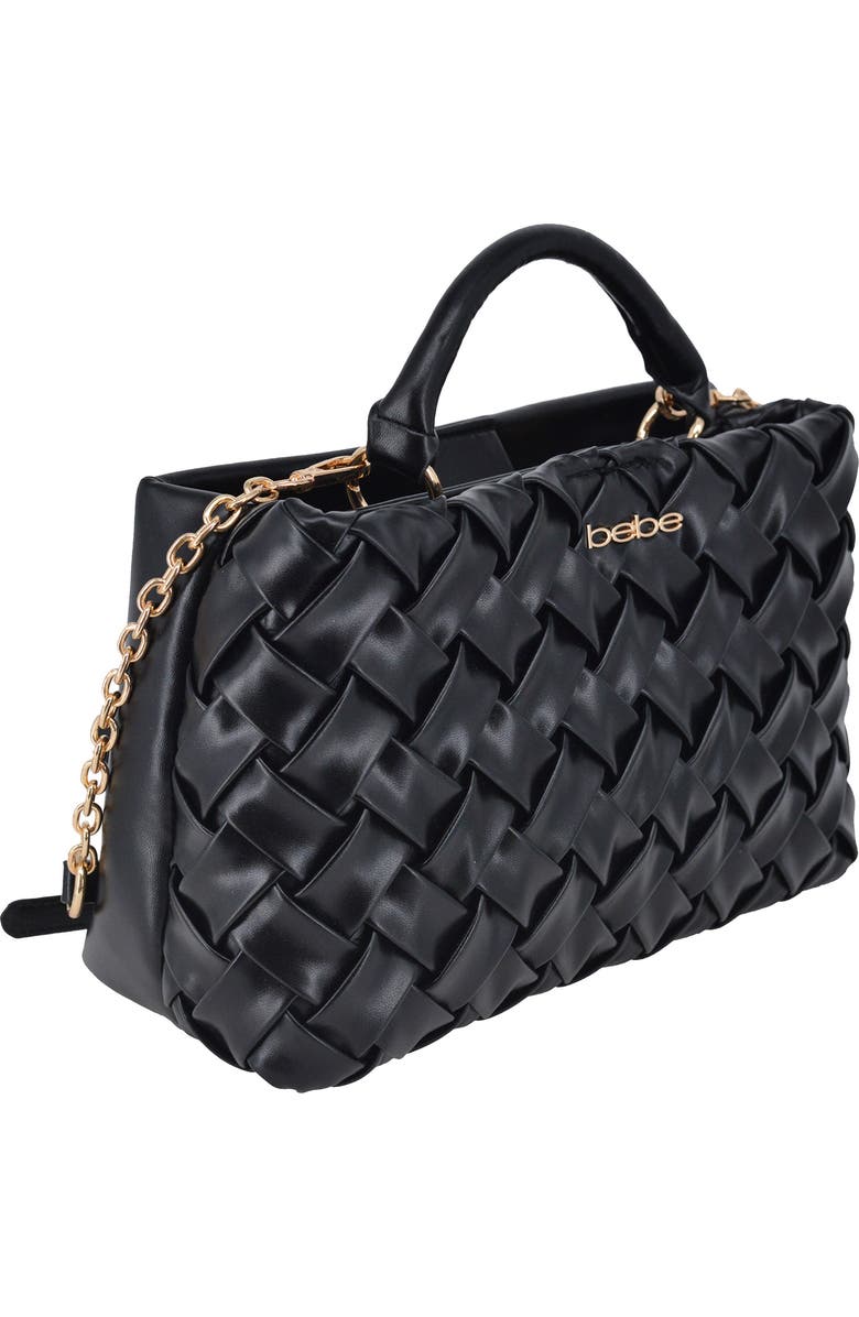 bebe Luca Mini Satchel, Alternate, color, Black