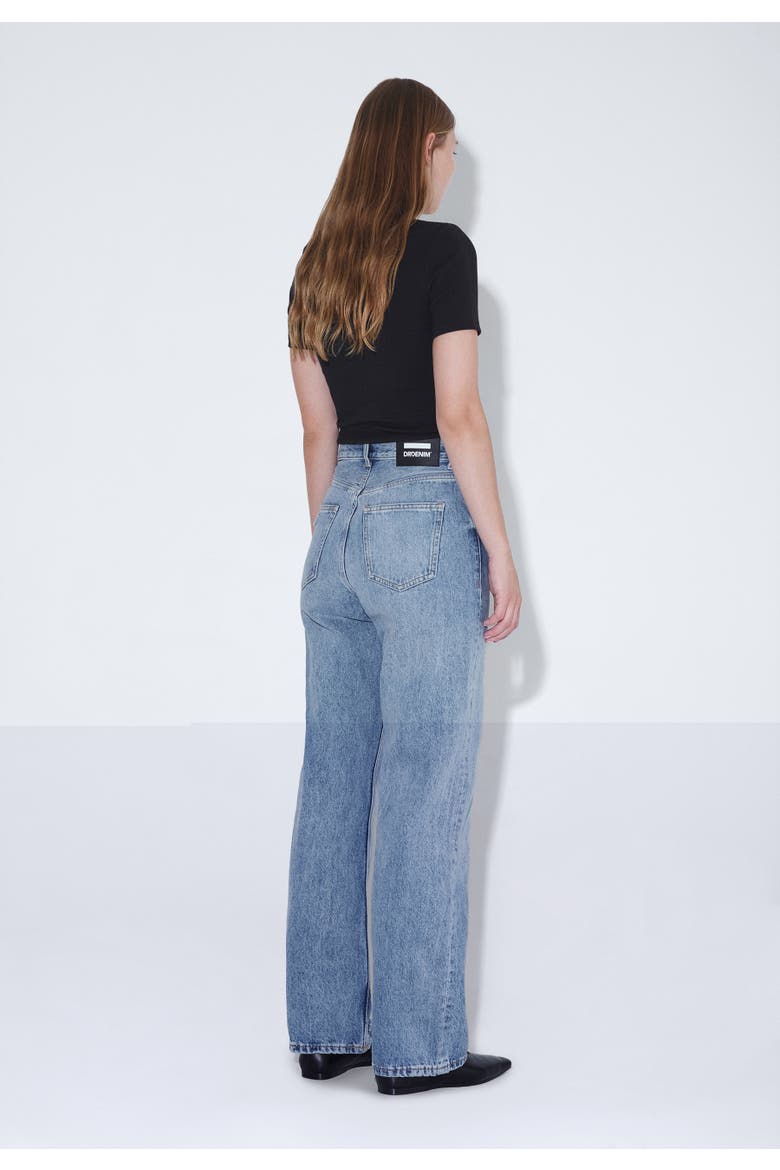 Echo High Straight Rigid Jeans, Alternate, color, Blue jay