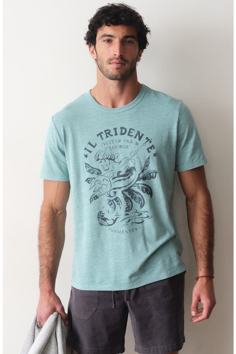 Hemp & Cotton Graphic T-Shirt, Alternate, color, LATIGO BAY