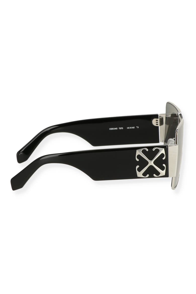 Square Sunglasses, Alternate, color, SILVER SILVER MIRROR