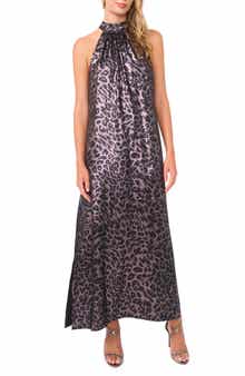 Vince Camuto Halter Neck Maxi Dress