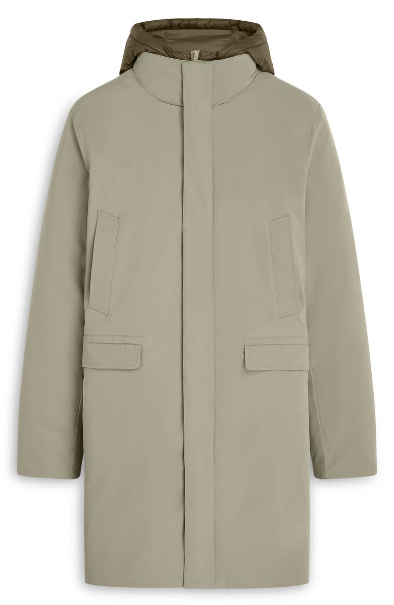 Bugatchi Water Resistant Jacket with Removable Hooded Bib, Alternate, color,