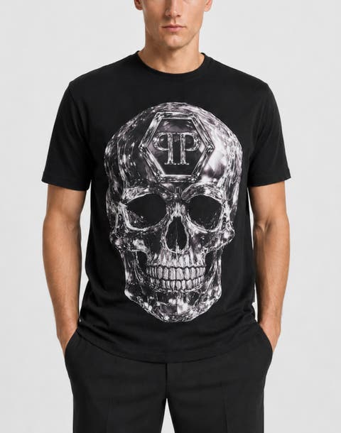 T-Shirt Round Neck Ss Skull Men