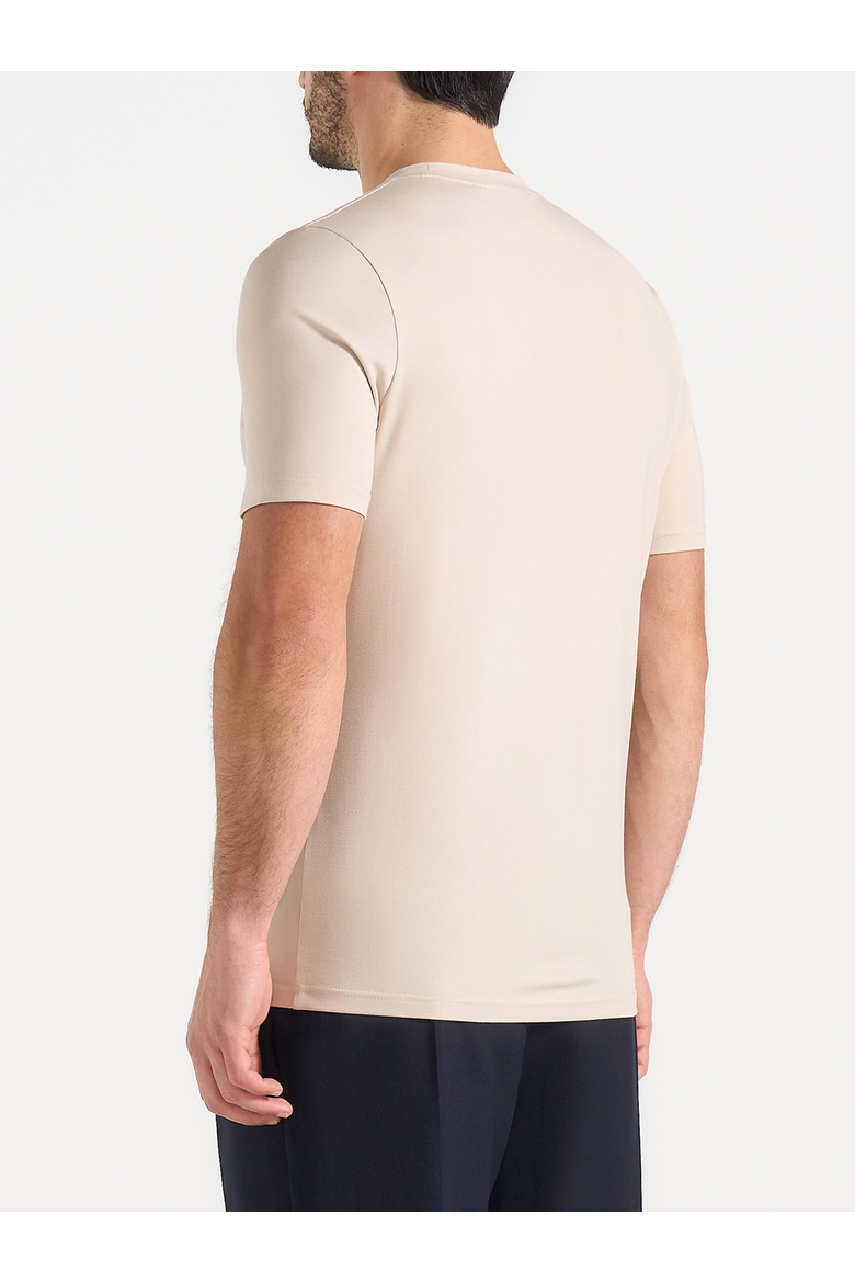 Fitted Luxe T Shirt, Alternate, color, Cream