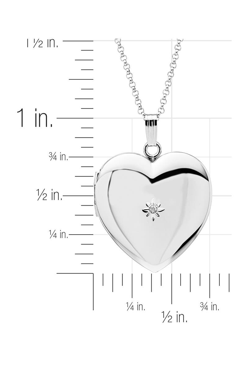 Mignonette Mother & Daughter Locket Set, Alternate, color, Silver