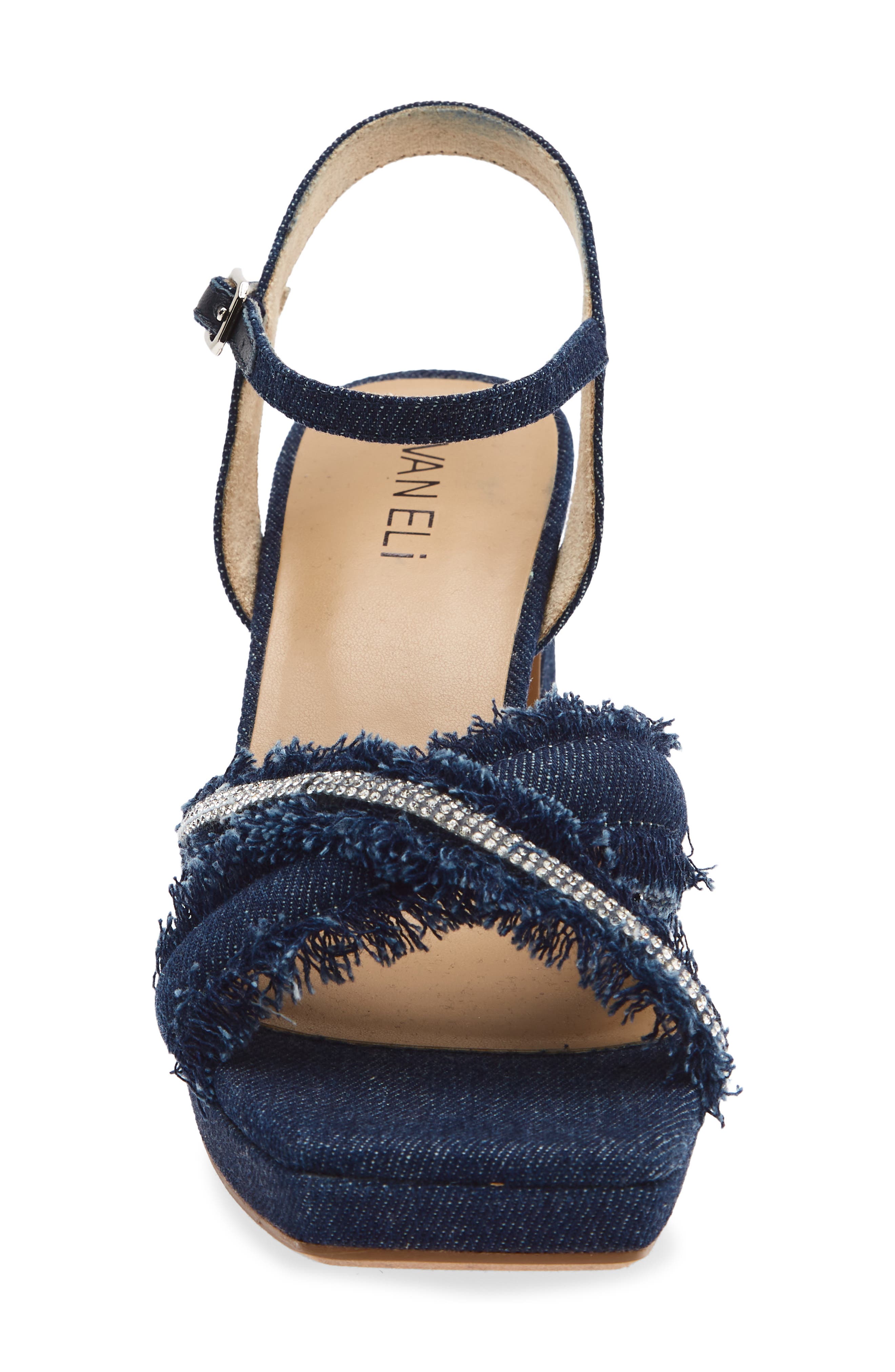 Marie Platform Sandal, Alternate, color, BLUE JEANS