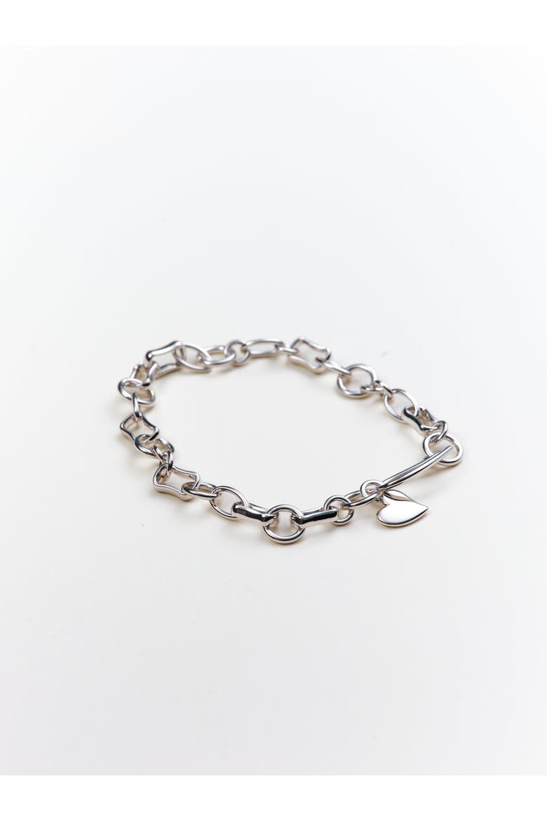 Dylan Link Bracelet, Main, color, Recycled Sterling Silver
