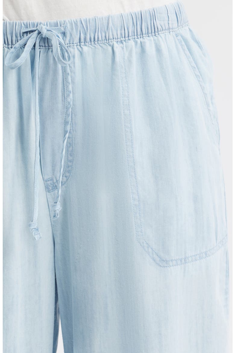 Asthin Chambray Drawstring Pants, Alternate, color, BLEACH WASH