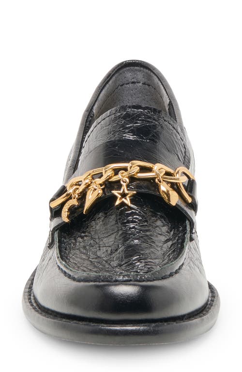 Dolce Vita Waylen Loafers Midnight Crinkle Patent In Black