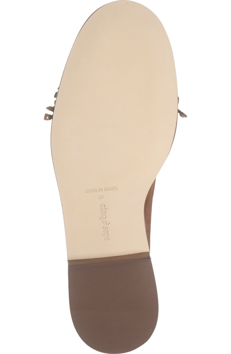 Cinq à Sept Gina Studded Loafer, Alternate, color, Dark Sepia