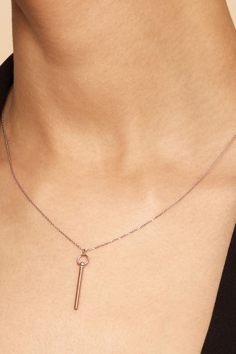 14K Gold Villa Pendant Necklace, Alternate, color, Yellow Gold