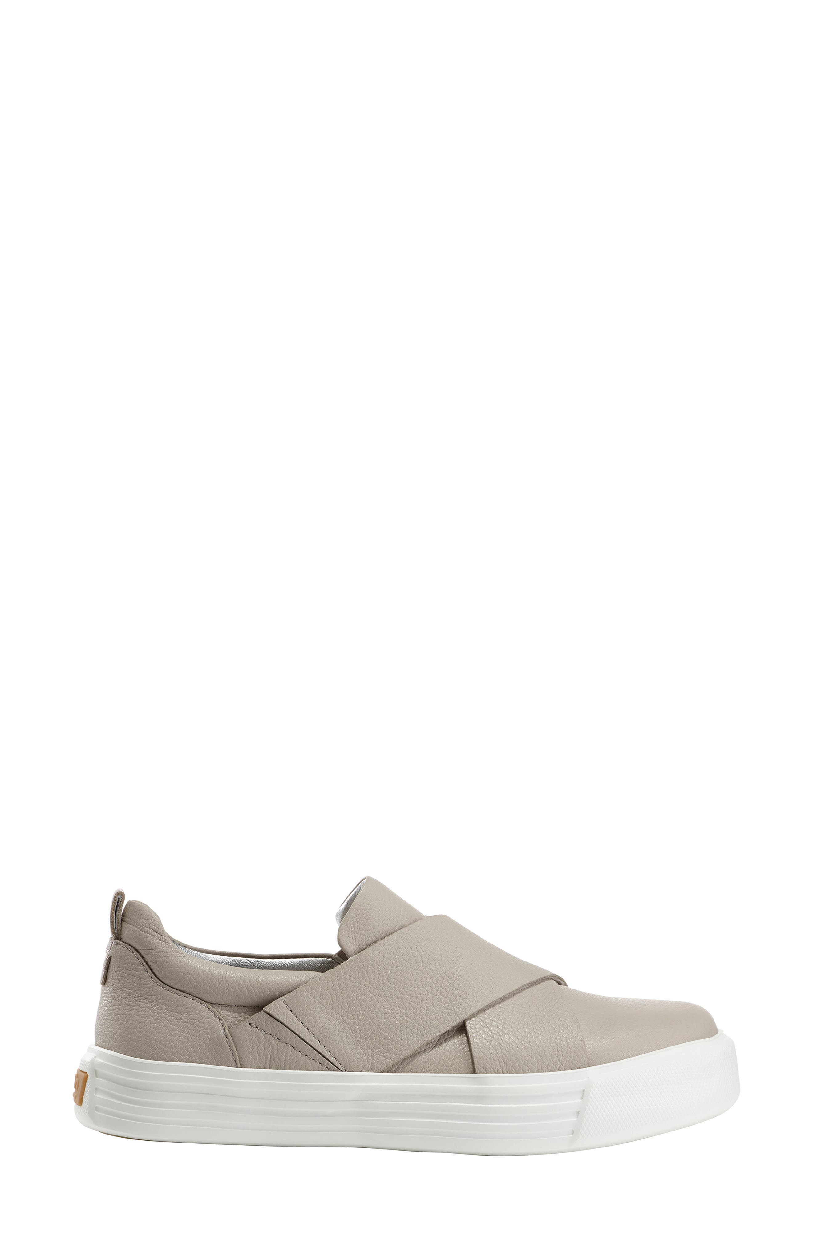 Clary Sneaker, Alternate, color, GREY LEATHER