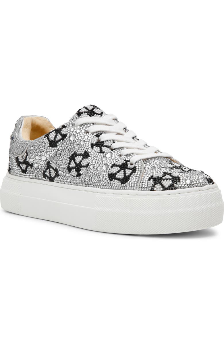 Betsey Johnson Sidny Platform Sneaker, Main, color, Soccer Ball