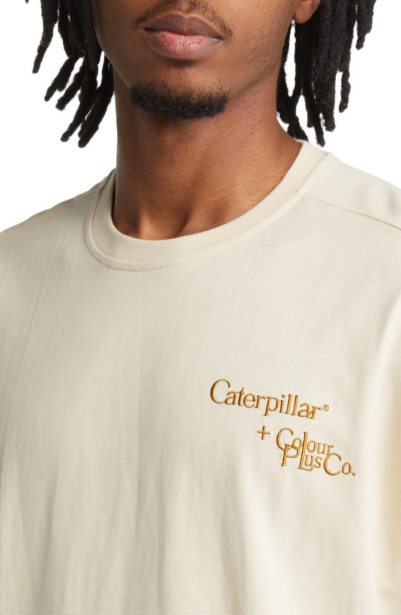 CATERPILLAR x Colour Plus Co. Embroidered Cotton T-Shirt, Alternate, color, 