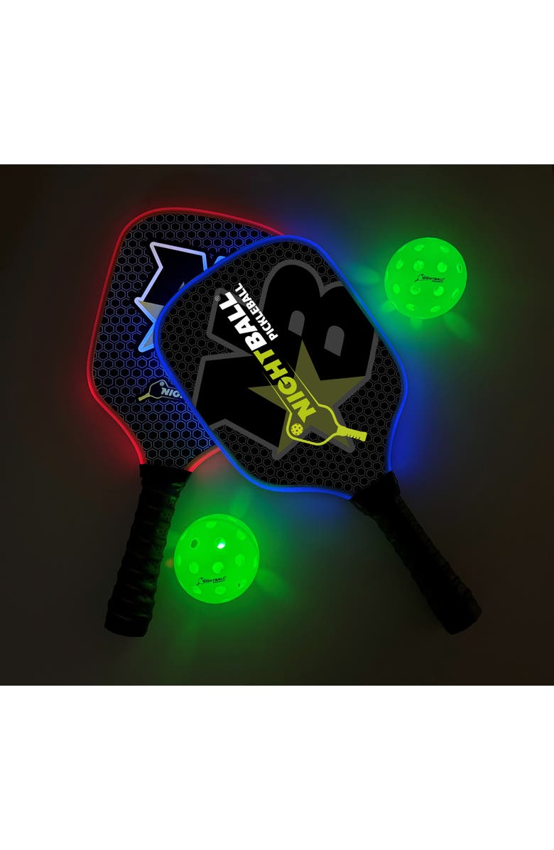 Tangle NightBall<sup>®</sup> Light-Up Pickleball Set, Alternate, color, Multi