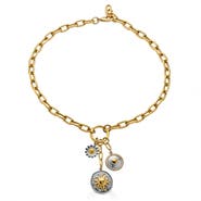 Loni Paul Jewelry Mixed Metal Charm Cluster Necklace