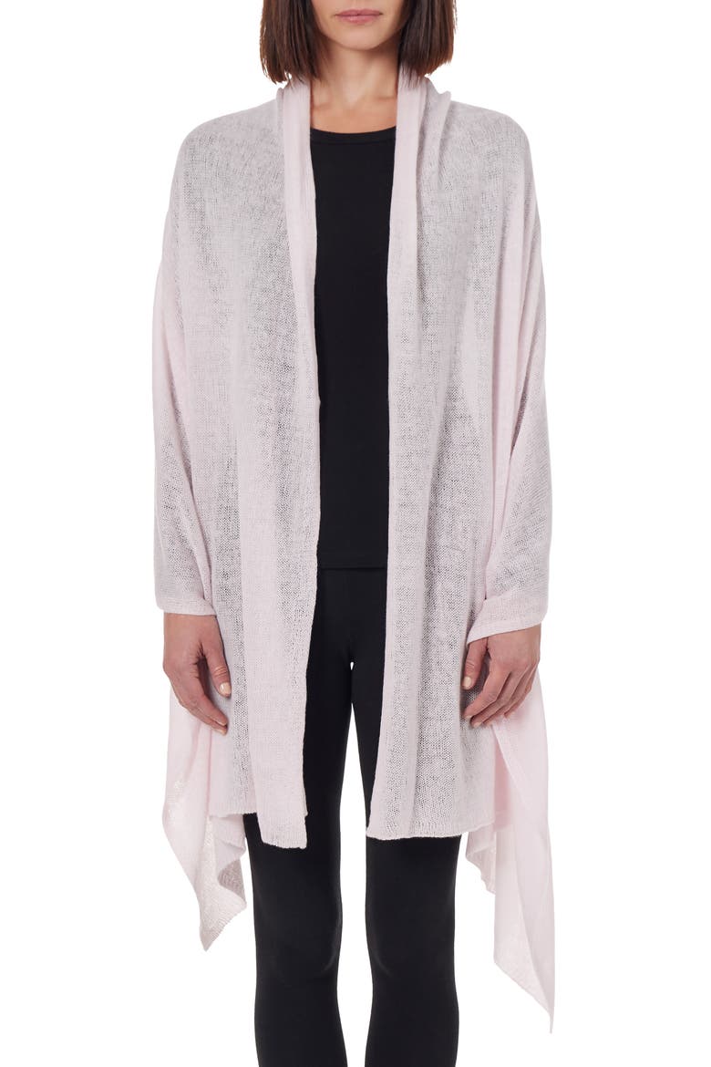 Cashmere Featherweight Scarf, Alternate, color, LIGHT PINK