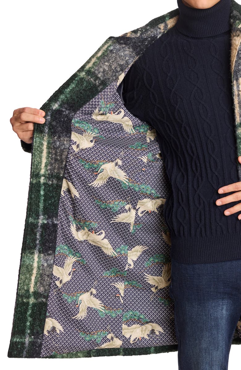 PAISLEY & GRAY Plaid Overcoat, Alternate, color,